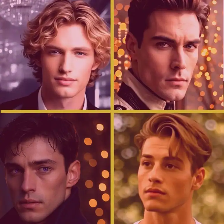 A grid of four romantic leads from Martha Graham novels.